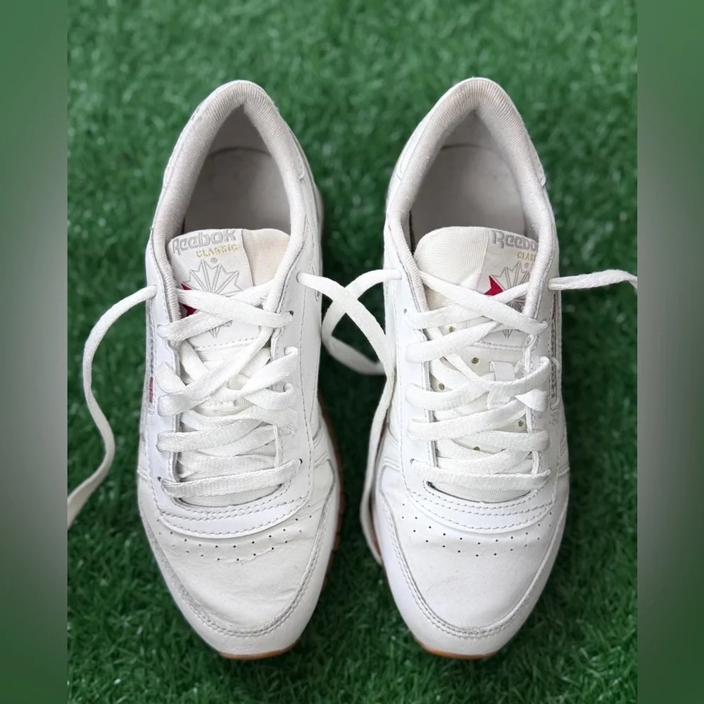 Reebok Classic Leather Footwear White Gum Size 5